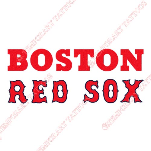 Boston Red Sox Customize Temporary Tattoos Stickers NO.1467